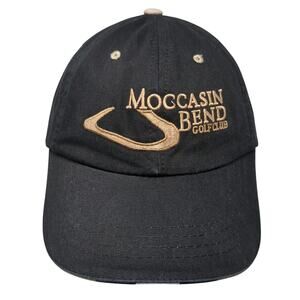 Mogcasin Bend Golf Club Slideback Baseball Cap Black One Size 6 Panel Town Talk